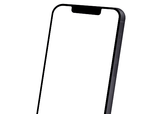 Mockup d'un iPhone affichant une conversation de chat