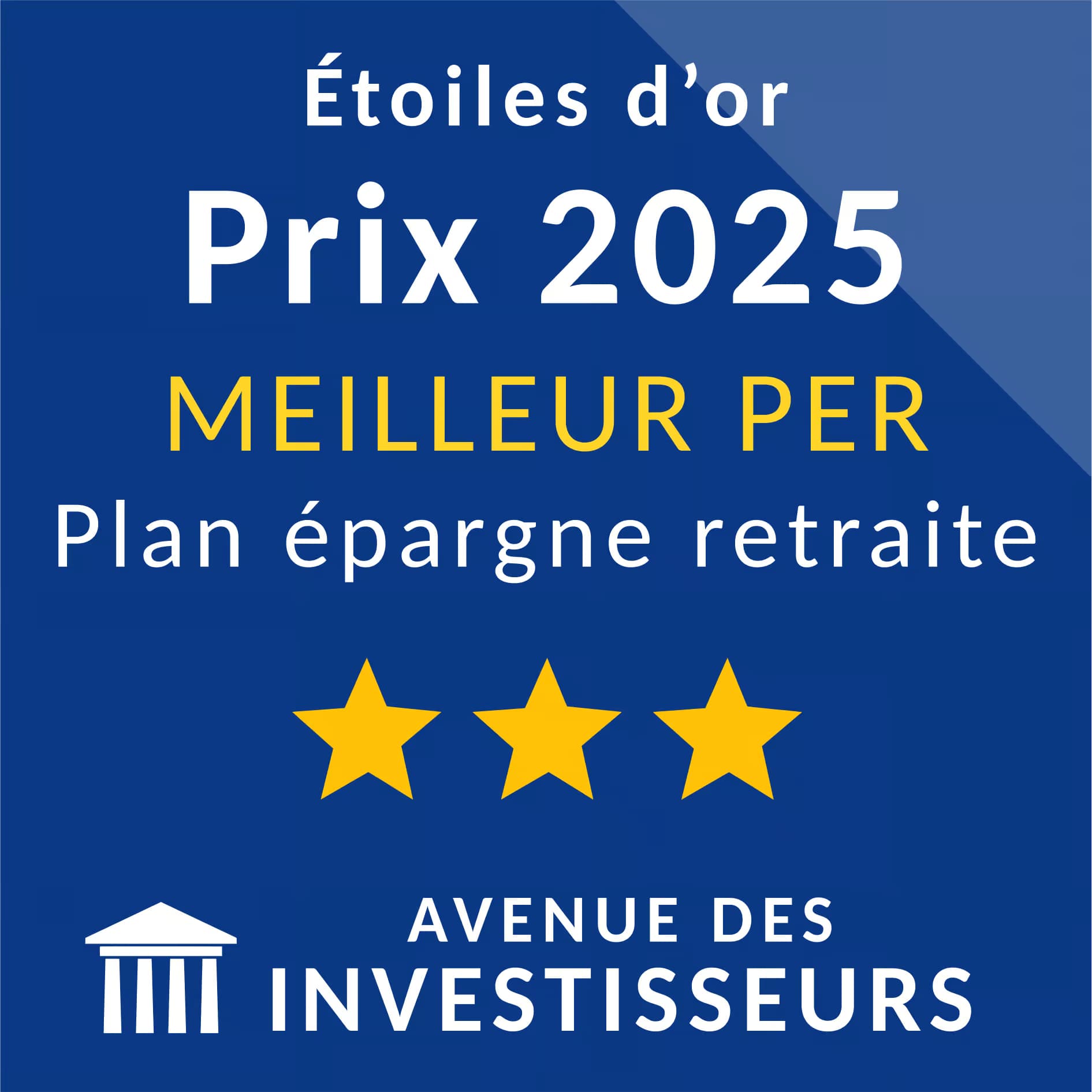 Etoiles d'Or - Prix 2025 pour le meilleur PER - Avenue des Investisseurs