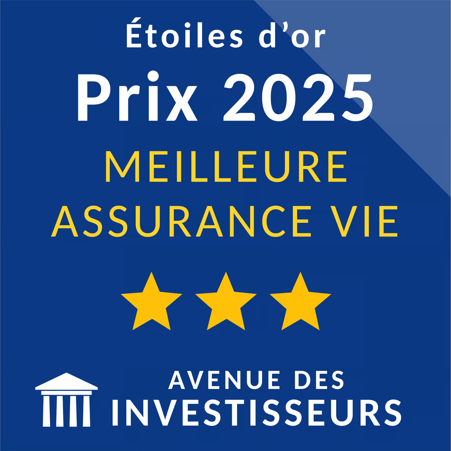 Etoiles d'Or - Prix 2025 pour la meilleure assurance-vie - Avenue des Investisseurs