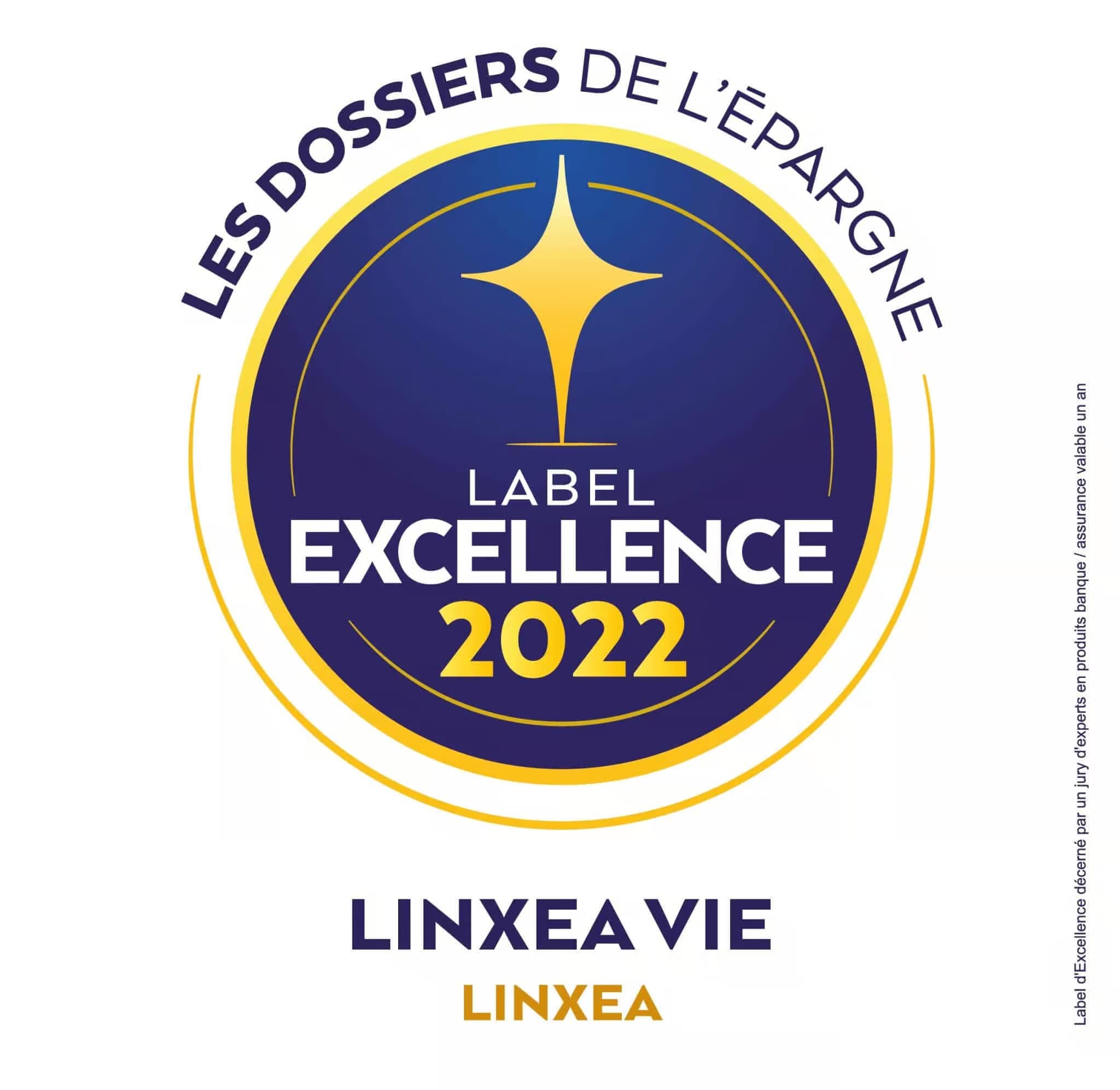 Les Dossiers de l'Épargne Label Excellence 2022 pour Linxea Vie