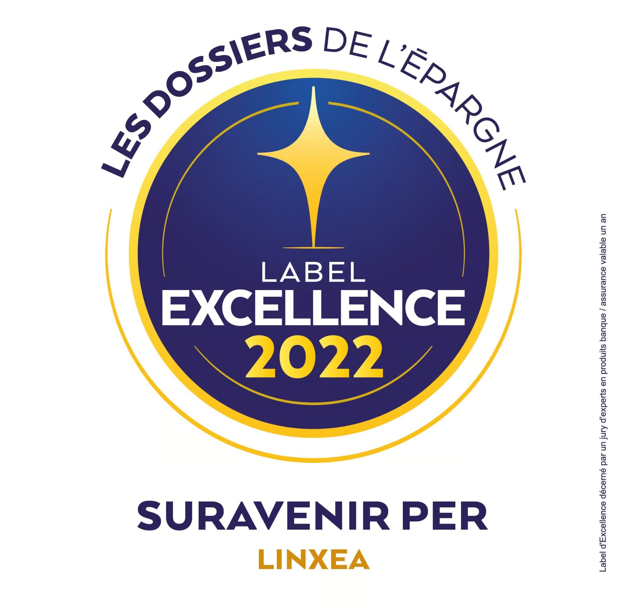 Les Dossiers de l'Épargne Label Excellence 2022 pour Suravenir PER