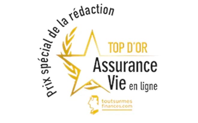 Top d'Or Assurance Vie en ligne - Prix spécial de la rédaction - toutsurmesfinances.com