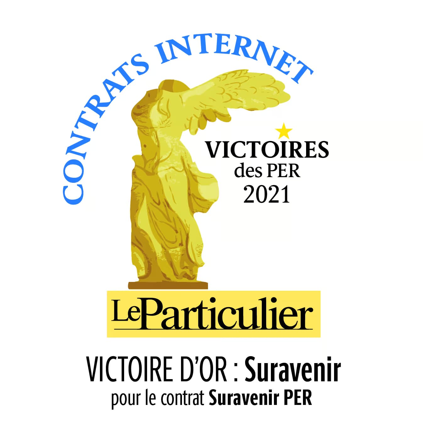 Contrats Internet Victoires des PER 2021 - Victoire d'Or pour le contrat Linxea Suravenir PER - Le Particulier