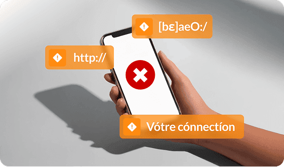 Visuel sites web frauduleux
