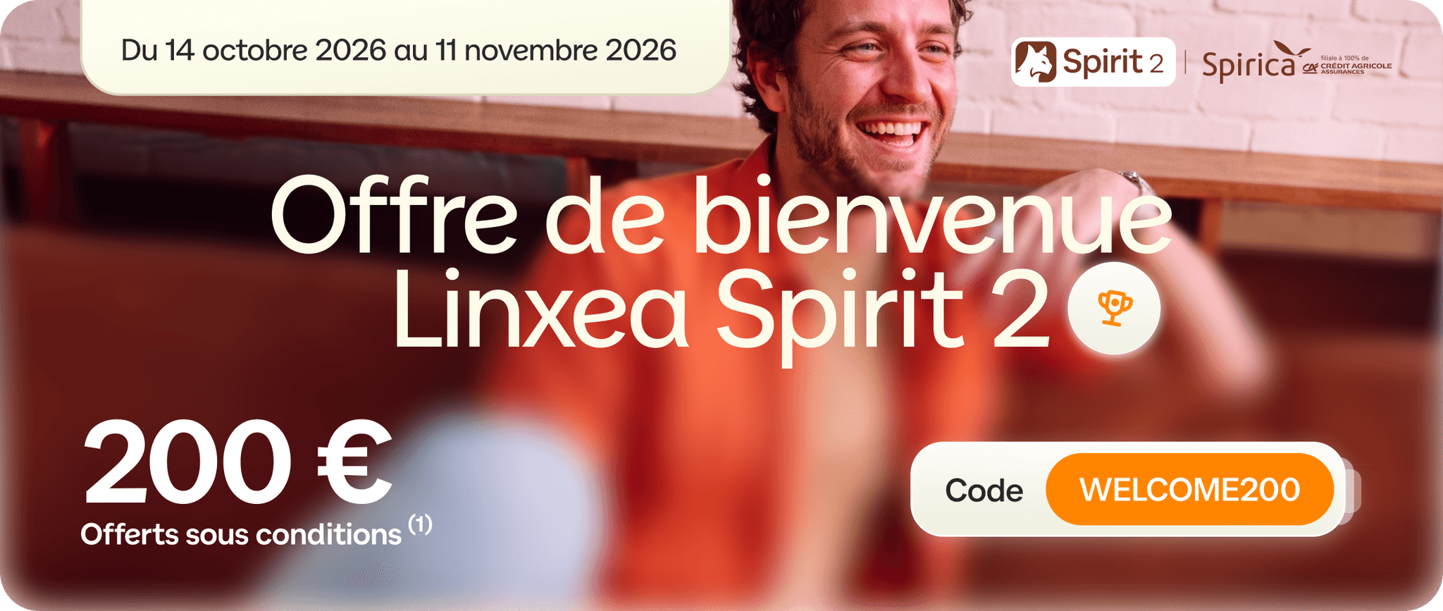 Offre de bienvenue Spirit 2