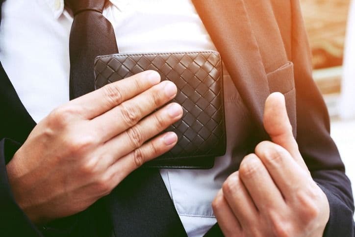 homme portefeuille
