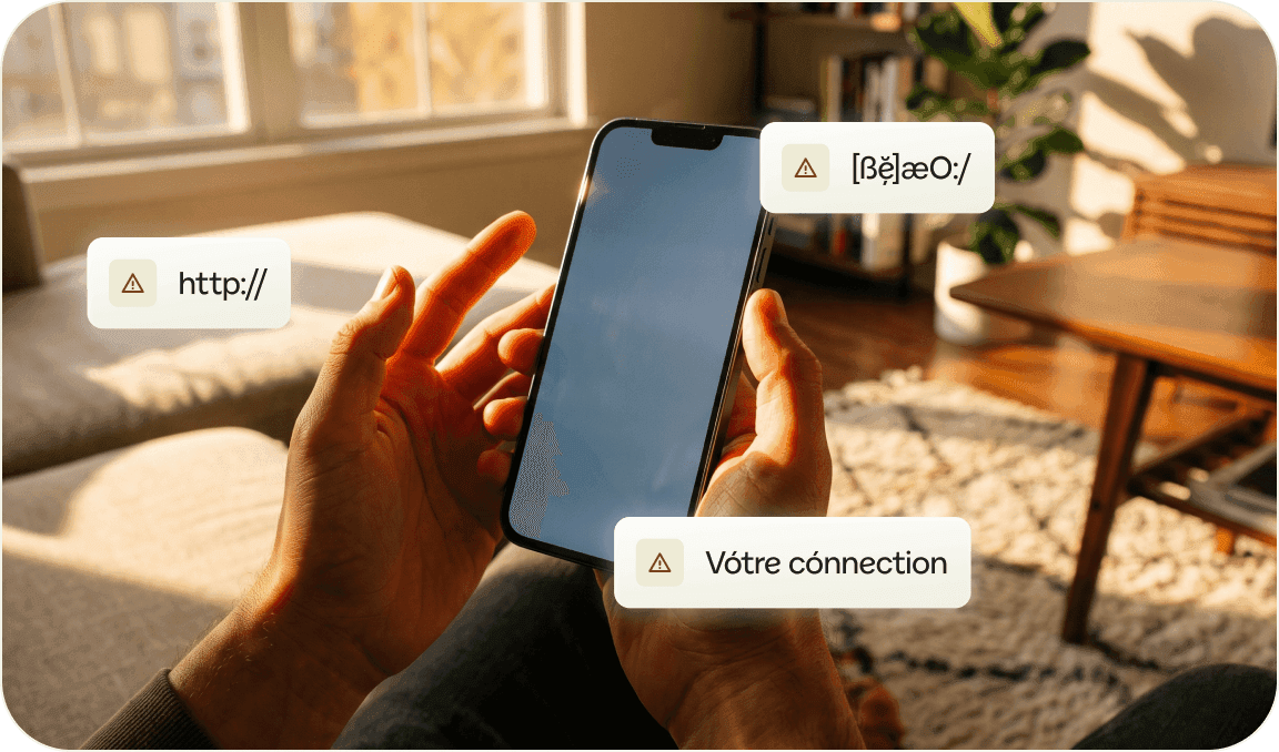Visuel sites web frauduleux