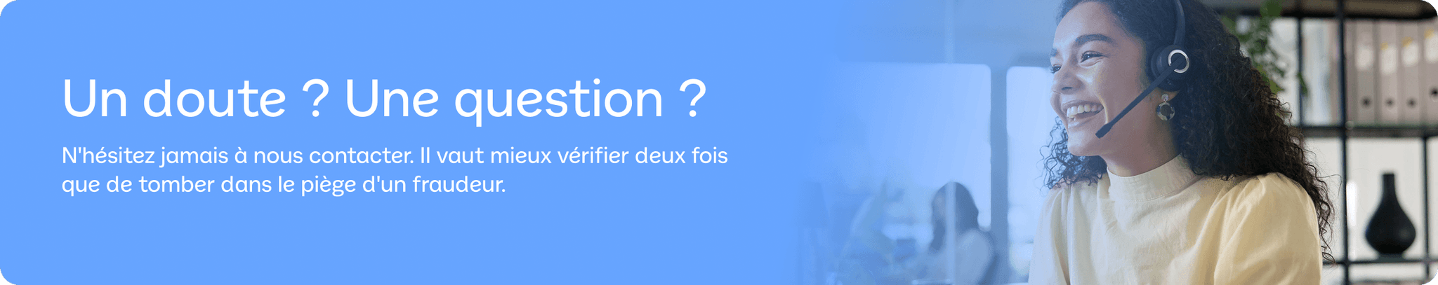 Bannière contact