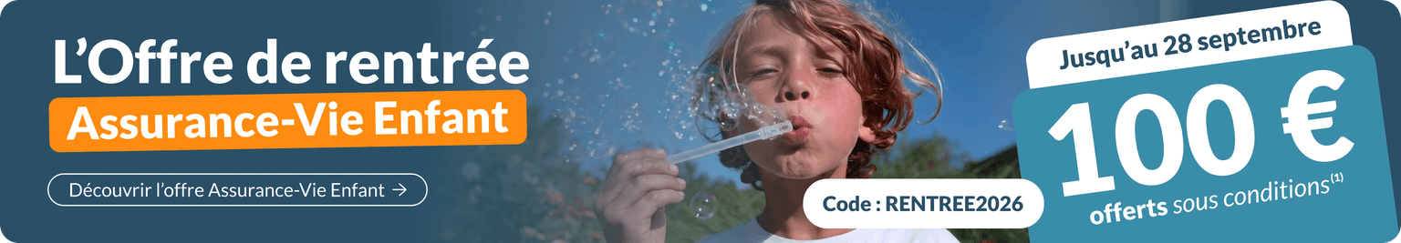 banner offre assurance vie enfant