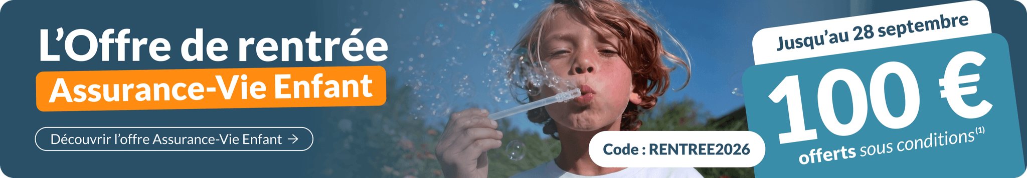 banner offre assurance vie enfant