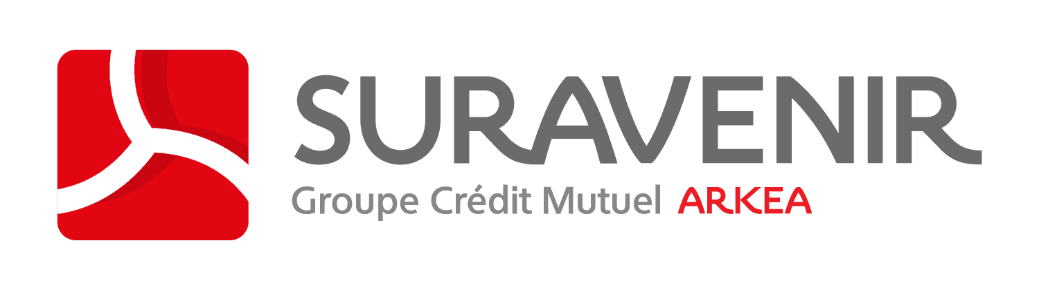 Logo de la compagnie d'assurance Suravenir, filiale du groupe Crédit Mutuel Arkéa et partner d'Avenir 2