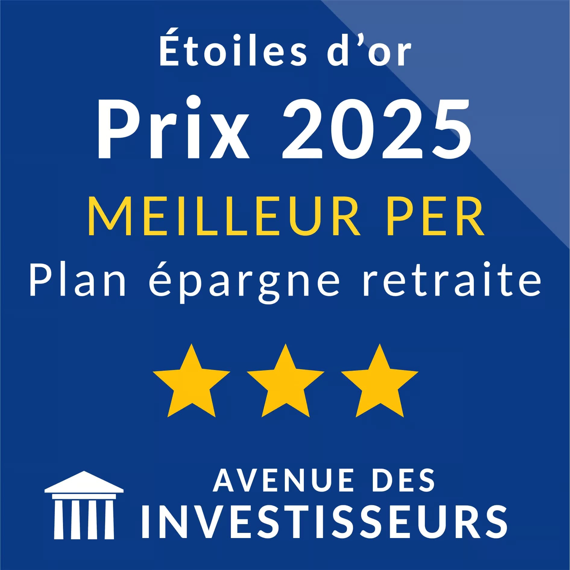 Meilleur PER - Avenue des Investisseurs - 2025