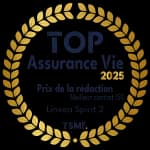 TOP Assurance Vie 2025, Prix de la rédaction du Meilleur contrat ISR pour Linxea Spirit 2, décerné par TSMF