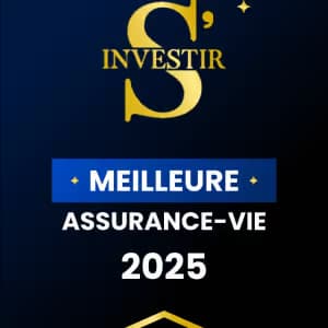 Trophée du magazine Investir récompensant Spirit 2 comme la meilleure assurance-vie en 2025