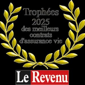 Trophée d'or 2025 des meilleurs contrats d'assurance vie décerné par le magazine Le Revenu