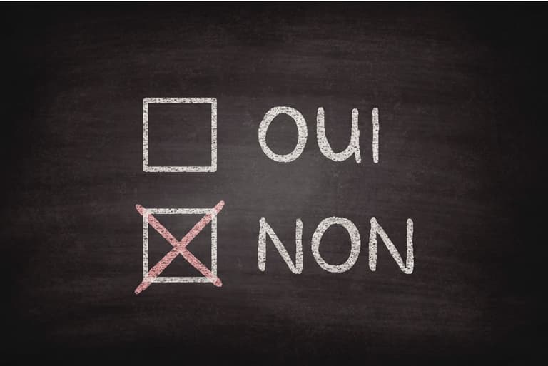 Cases Oui ou Non à cocher sur un tableau