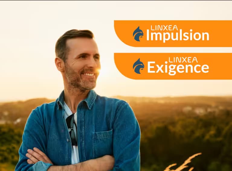 Visuel de présentation des produits structurés Linxea Impulsion et Linxea Exigence