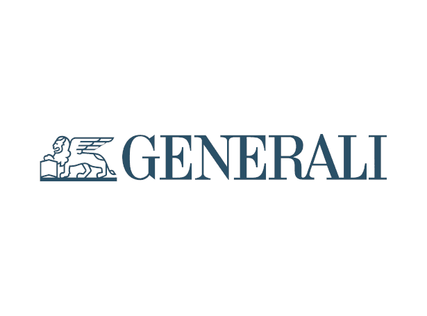Logo Generali bleu sur fond blanc