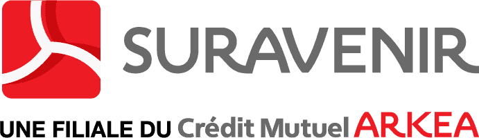 Logo Suravenir Assurances, filiale du Crédit Mutuel Arkea