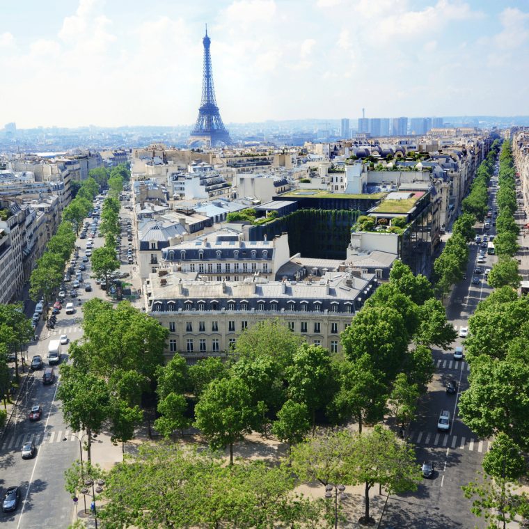 Vue aérienne de Paris