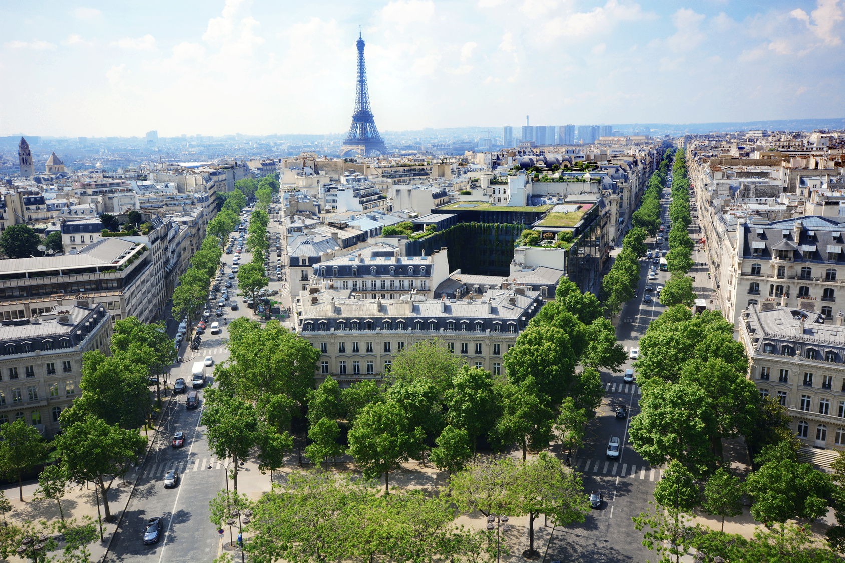 Vue aérienne de Paris