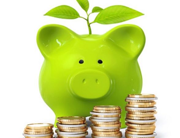 Tirelire cochon verte