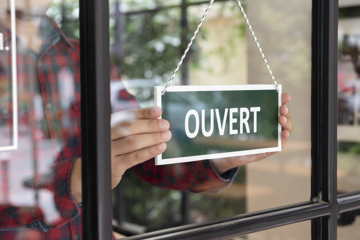 Magasin ouvert