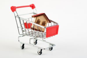 Caddie transportant une maison