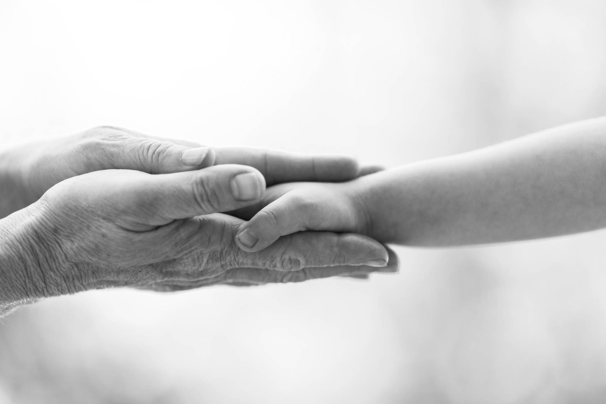 Mains d'enfant et d'adulte