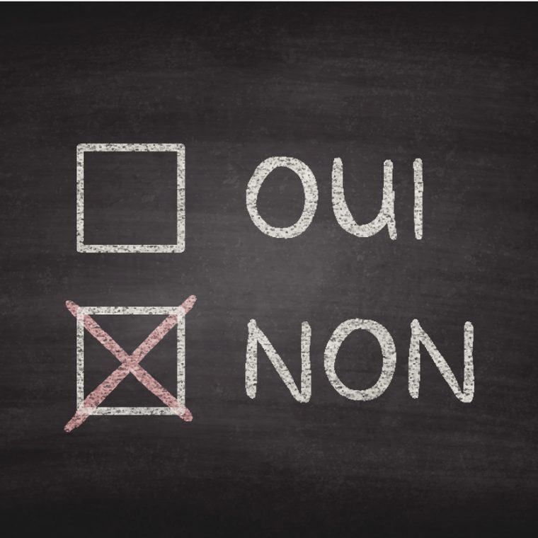 Cases Oui ou Non à cocher sur un tableau