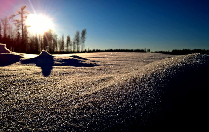 Neige et soleil