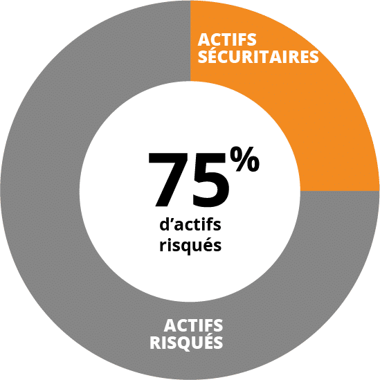 Profil dynamique - 75% d'actifs risqués