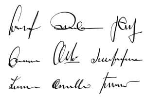 Signature scannée