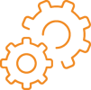 Gears – orange Gears - orange